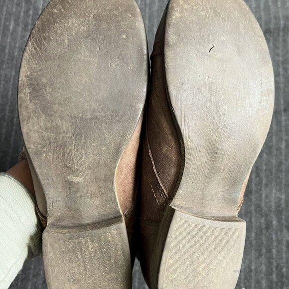 Steve Madden brown leather combat boots - Picture 3 of 5